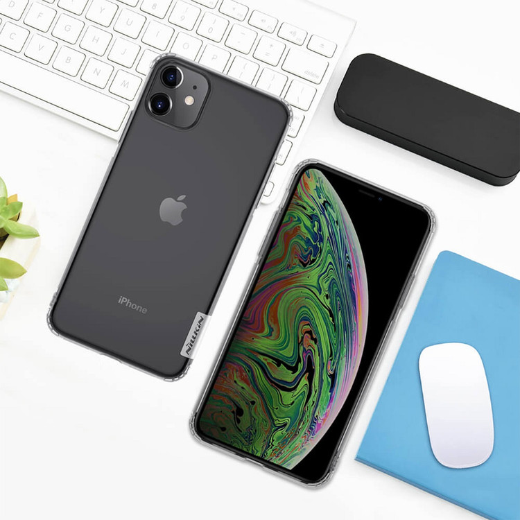 کاور نیلکین مدل Nature TPU مناسب برای گوشی موبایل اپل Iphone 11