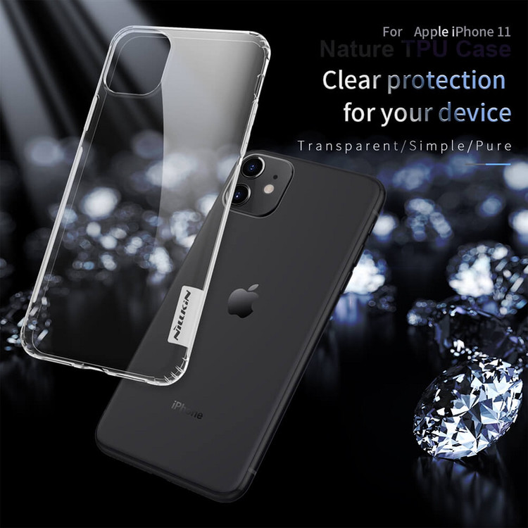کاور نیلکین مدل Nature TPU مناسب برای گوشی موبایل اپل Iphone 11
