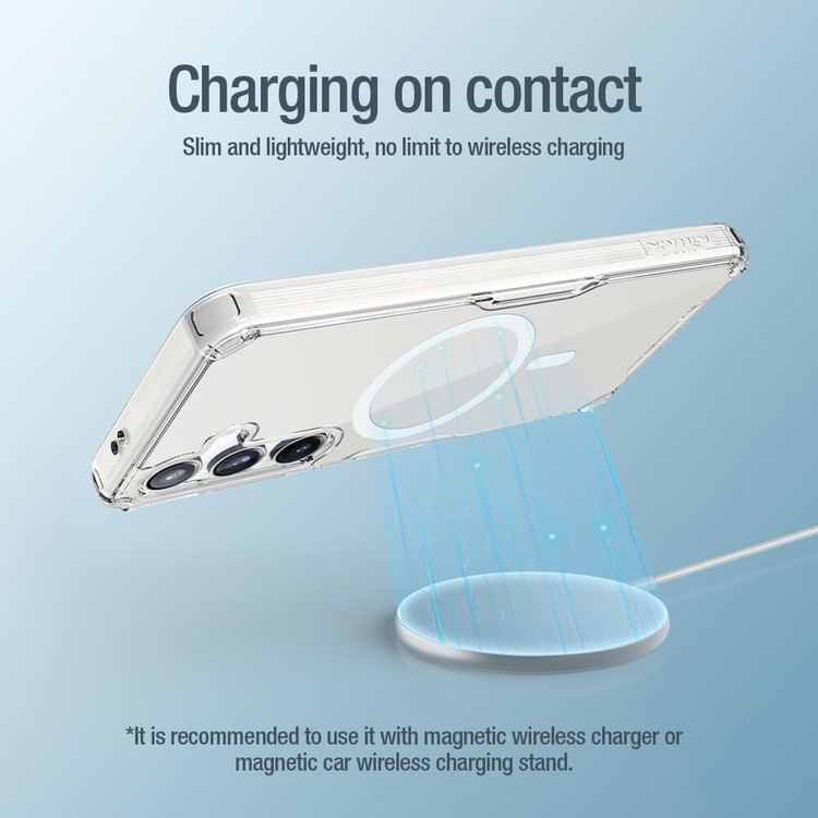 کاور نیلکین مدل Nature TPU Pro Magnetic مناسب برای گوشی موبایل سامسونگ (2024) Galaxy S24