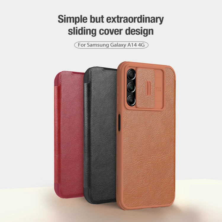 کیف کلاسوری نیلکین مدل QIN PRO LEATHER مناسب برای گوشی موبایل سامسونگ (4G) Galaxy A14