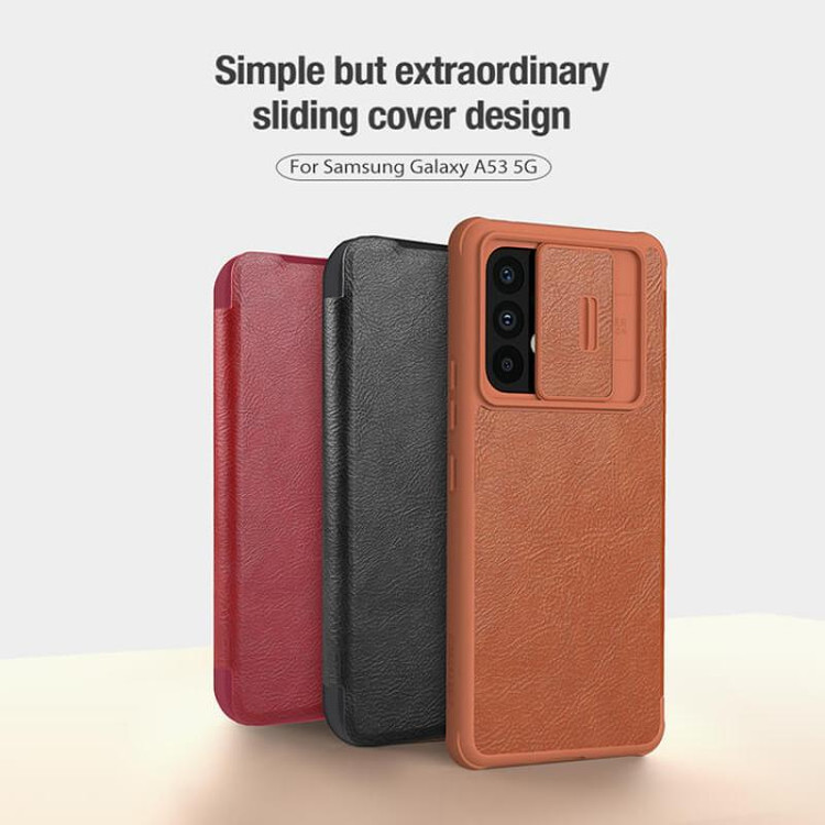 کاور نیلکین مدل QIN PRO LEATHER مناسب برای گوشی موبایل سامسونگ Galaxy A53