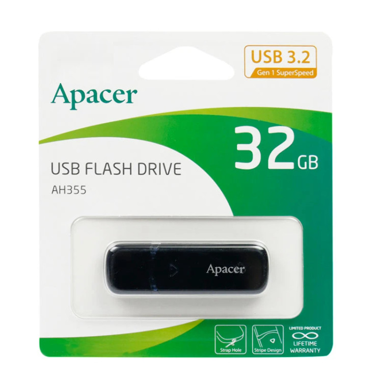 فلش مموری Apacer مدل AH355 USB3.2 ظرفیت 32GB