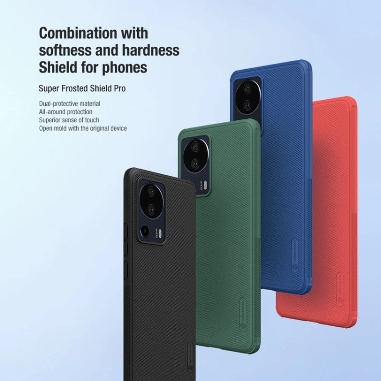 کاور نیلکین مدل Super Frosted Shield Pro مناسب برای گوشی موبایل شیائومی Mi 13 Lite / Civi 2