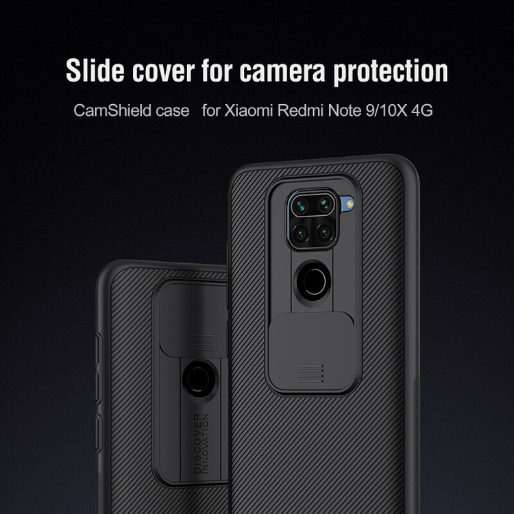 کاور نیلکین مدل Camshield مناسب برای گوشی موبایل شیائومی 2020 (4G) Redmi Note 9