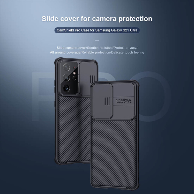 کاور نیلکین مدل Camshield pro مناسب برای گوشی موبایل سامسونگ Galaxy S21 Ultra (5G) 2021