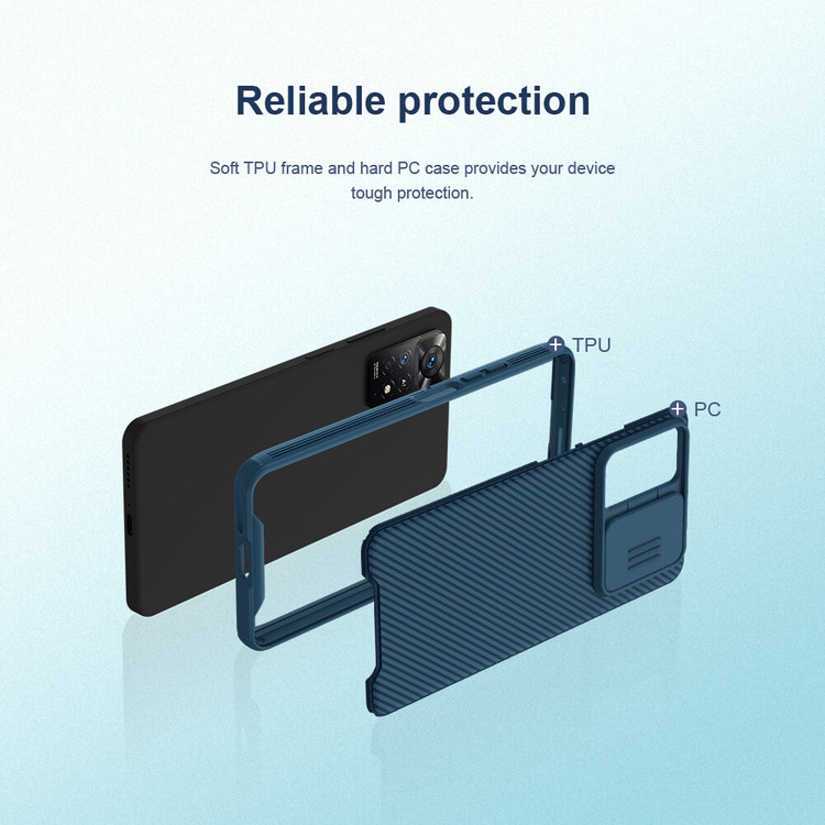 کاور نیلکین مدل Camshield pro مناسب برای گوشی موبایل شیائومی Redmi Note 11 pro (4G/5G) 2022 Global