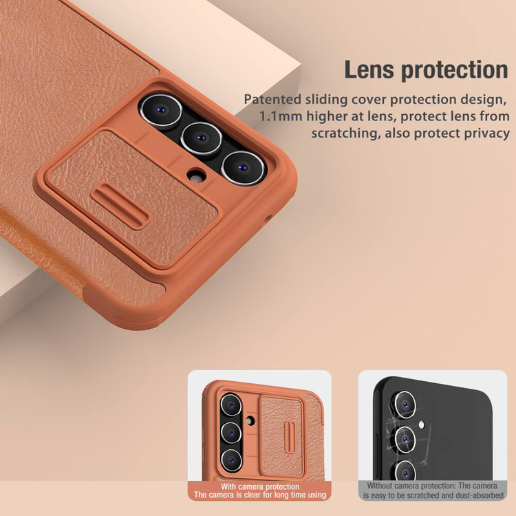 کاور نیلکین مدل QIN PRO LEATHER مناسب برای گوشی موبایل سامسونگ Galaxy S23 FE