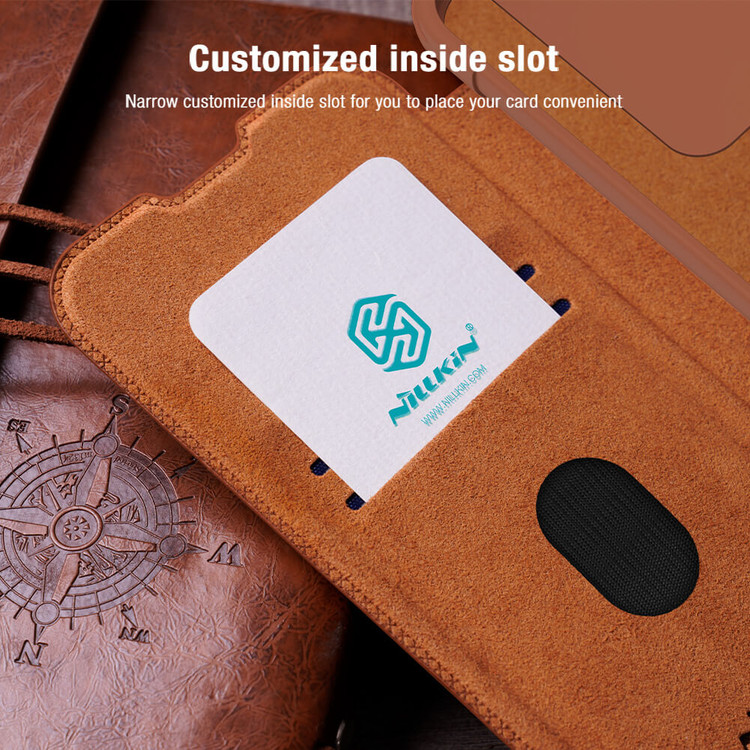 کاور نیلکین مدل QIN PRO LEATHER مناسب برای گوشی موبایل سامسونگ Galaxy S23 FE