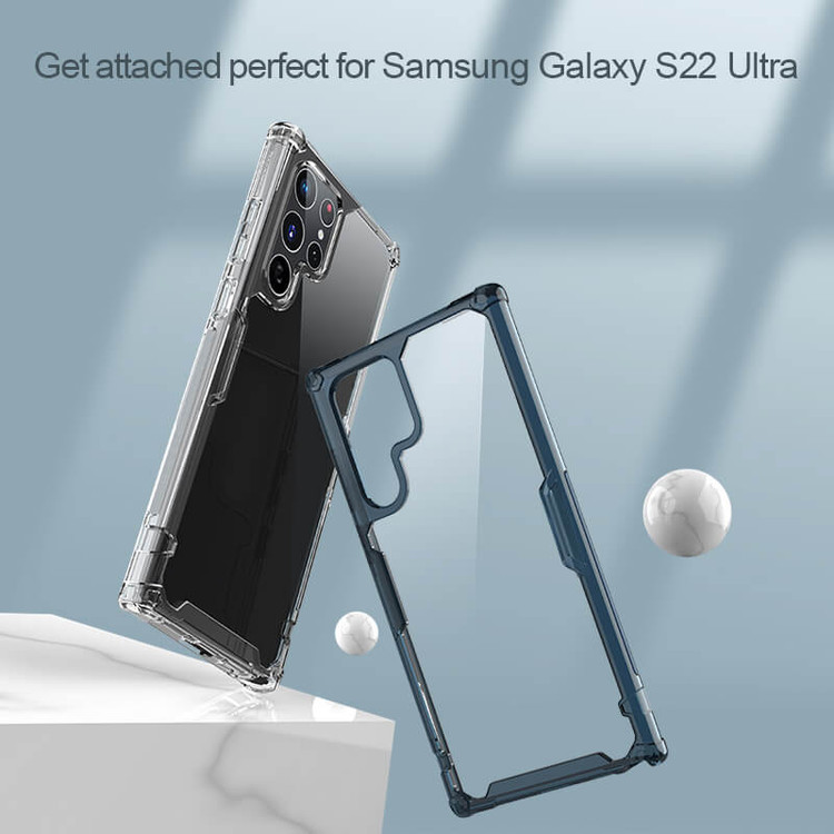 کاور نیلکین مدل Nature TPU Pro مناسب برای گوشی موبایل سامسونگ Galaxy S22 Ultra
