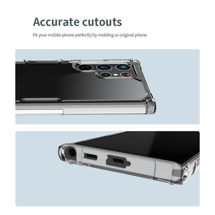 کاور نیلکین مدل Nature TPU Pro مناسب برای گوشی موبایل سامسونگ Galaxy S22 Ultra