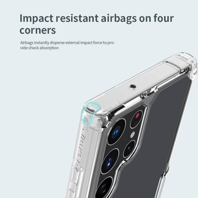 کاور نیلکین مدل Nature TPU Pro مناسب برای گوشی موبایل سامسونگ Galaxy S22 Ultra
