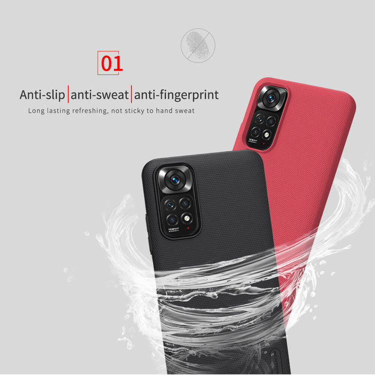 کاور نیلکین مدل Super Frosted Shield مناسب برای گوشی موبایل شیائومی Redmi Note 11S 4G Global