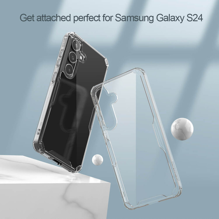 کاور نیلکین مدل Nature TPU Pro مناسب برای گوشی موبایل سامسونگ Galaxy S24 (2024)