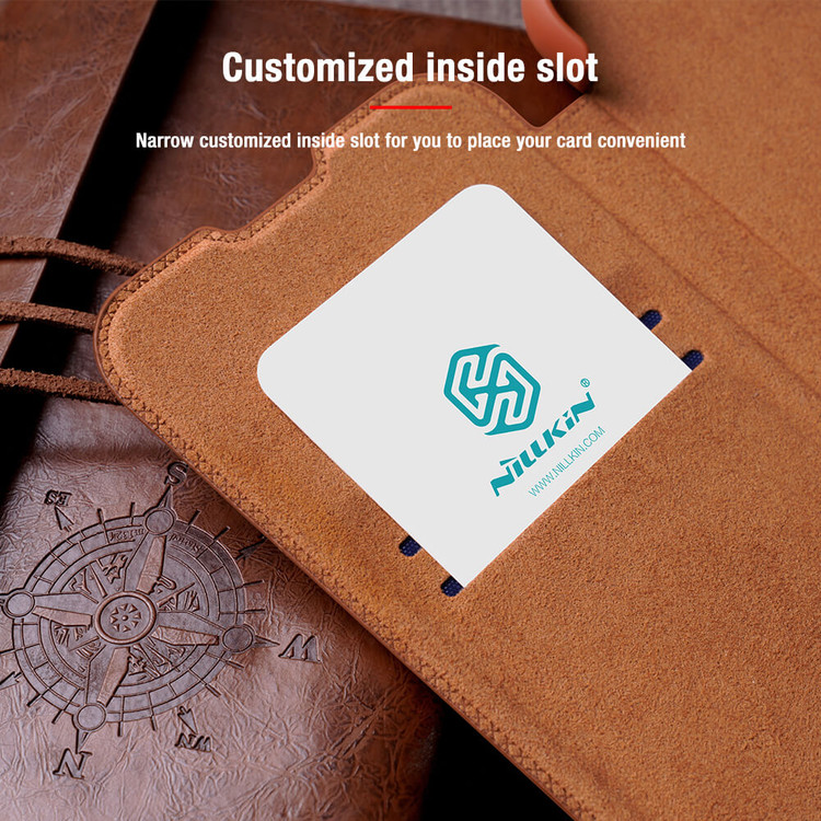 کاور نیلکین مدل QIN PRO LEATHER مناسب برای گوشی موبایل اپل Iphone 13 Pro
