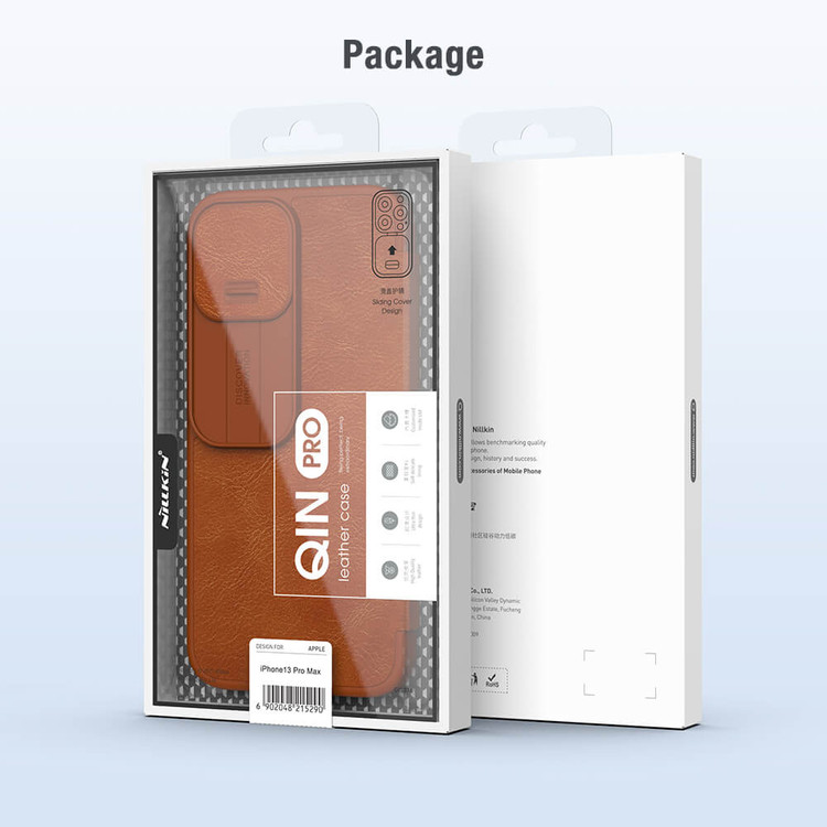 کاور نیلکین مدل QIN PRO LEATHER مناسب برای گوشی موبایل اپل Iphone 13 Pro