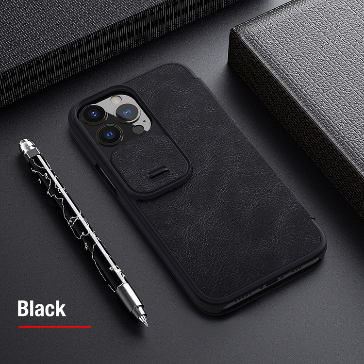 کاور نیلکین مدل QIN PRO LEATHER مناسب برای گوشی موبایل اپل Iphone 13 Pro