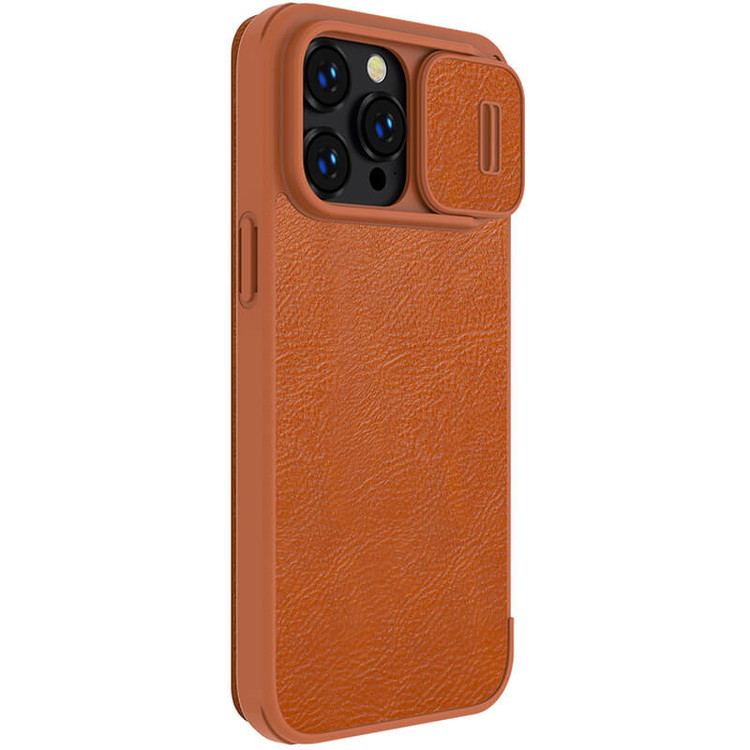 کاور نیلکین مدل QIN PRO LEATHER مناسب برای گوشی موبایل اپل Iphone 14 Pro Max