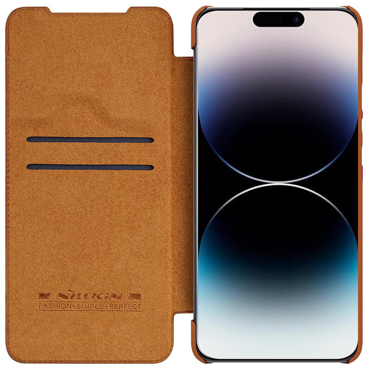 کاور نیلکین مدل QIN PRO LEATHER مناسب برای گوشی موبایل اپل Iphone 14 Pro Max