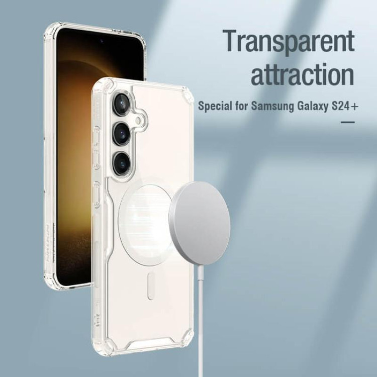 اور نیلکین مدل Nature TPU Pro Magnetic مناسب برای گوشی موبایل سامسونگ (2024) Galaxy S24 Plus