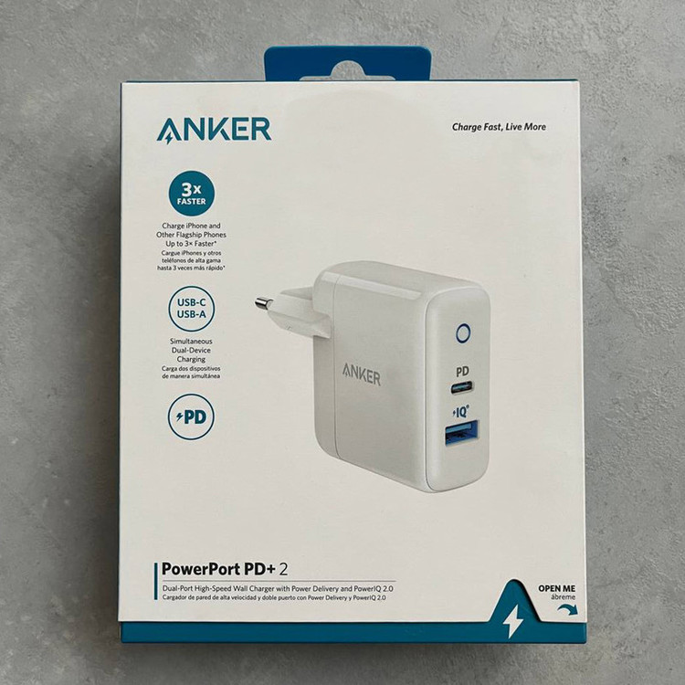 شارژر دیواری 35 وات انکر مدل (Anker PowerPort PD+ 2 (A2636L21