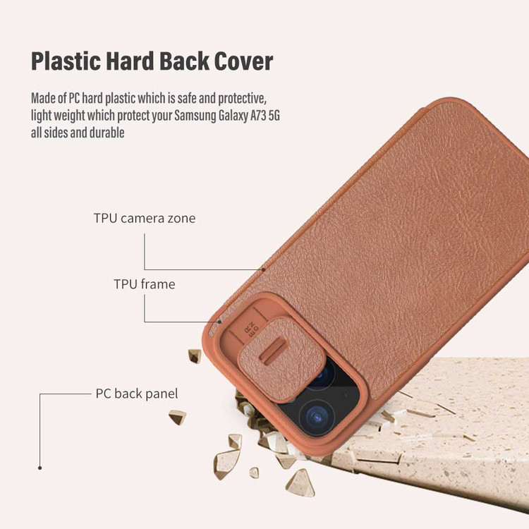 کاور نیلکین مدل QIN PRO LEATHER مناسب برای گوشی موبایل اپل Iphone 15