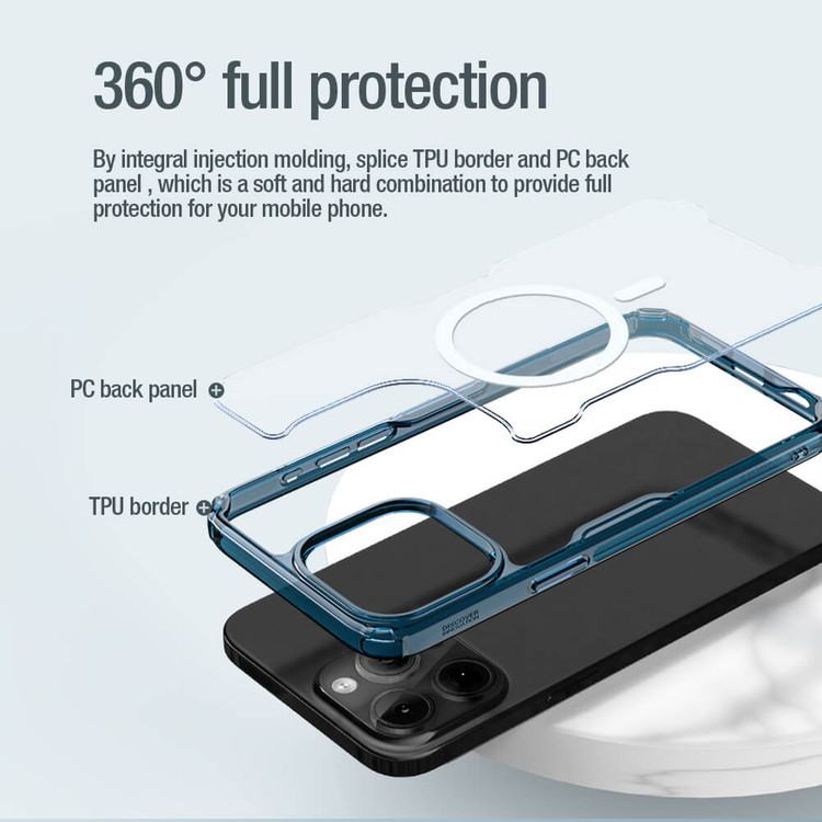 کاور نیلکین مدل Nature TPU Pro Magnetic مناسب برای گوشی موبایل اپل iPhone 15 Pro