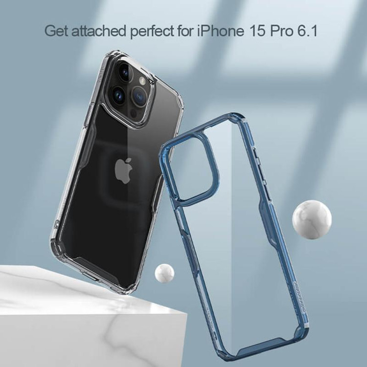 کاور نیلکین مدل Nature TPU Pro مناسب برای گوشی موبایل موبایل اپل Iphone 15 Pro (2023)