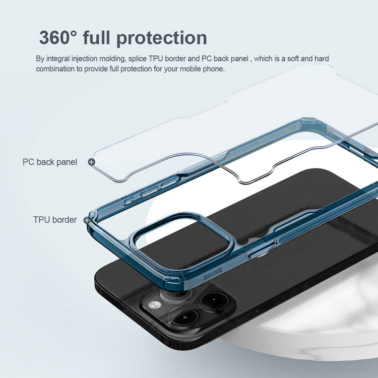 کاور نیلکین مدل Nature TPU Pro مناسب برای گوشی موبایل موبایل اپل Iphone 15 Pro (2023)