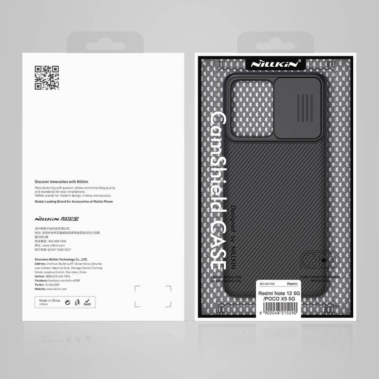 کاور نیلکین مدل CamShield مناسب برای گوشی موبایل شیائومی Redmi Note 12 5G/ Poco X5