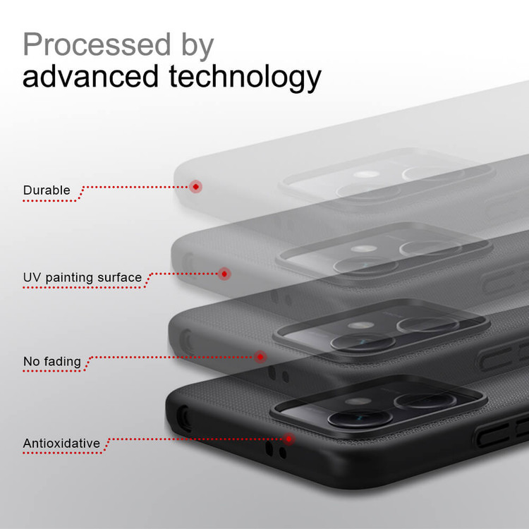 کاور نیلکین مدل Super Frosted Shield مناسب برای گوشی موبایل شیائومی Redmi Note 12 (5G)/ Poco X5 (5G)