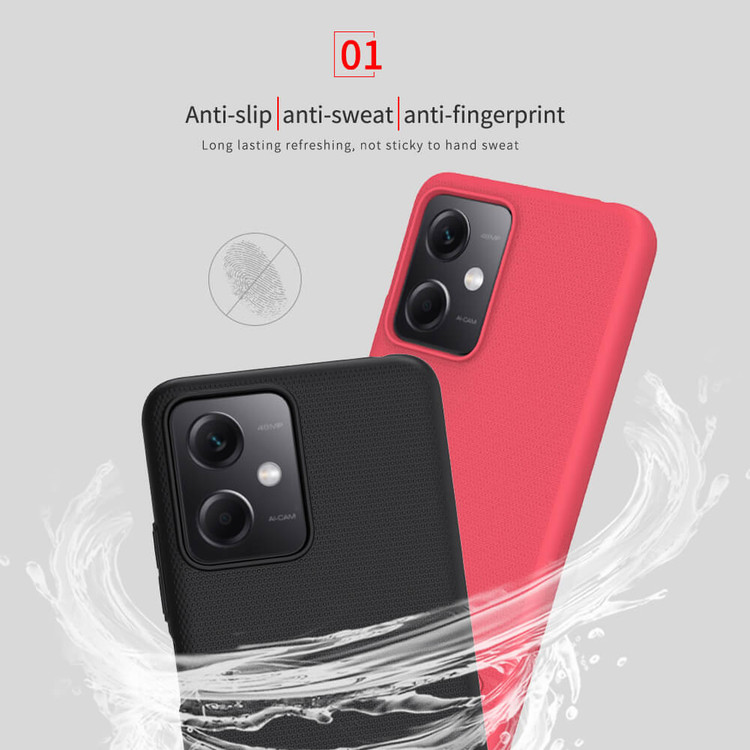 کاور نیلکین مدل Super Frosted Shield مناسب برای گوشی موبایل شیائومی Redmi Note 12 (5G)/ Poco X5 (5G)