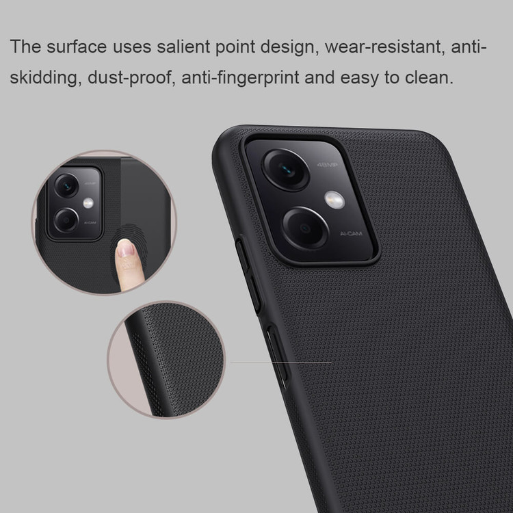 کاور نیلکین مدل Super Frosted Shield مناسب برای گوشی موبایل شیائومی Redmi Note 12 (5G)/ Poco X5 (5G)