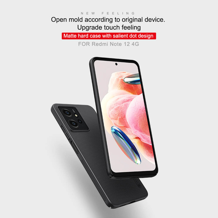 کاور نیلکین مدل Super Frosted Shield مناسب برای گوشی موبایل شیائومی Redmi Note 12 4G (2023)