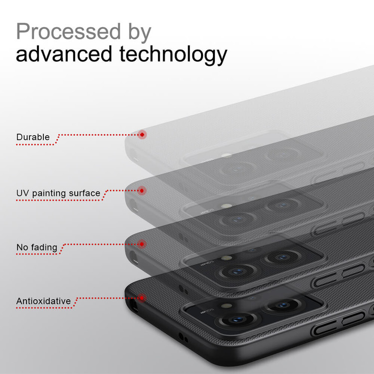 کاور نیلکین مدل Super Frosted Shield مناسب برای گوشی موبایل شیائومی Redmi Note 12 4G (2023)