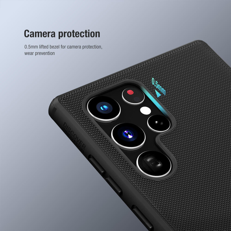 کاور نیلکین مدل Super Frosted Shield Pro مناسب برای گوشی سامسونگ (2022) Galaxy S22 Ultra 5G