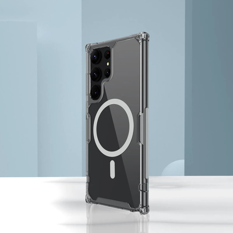 کاور نیلکین مدل Nature TPU Pro Magnetic مناسب برای گوشی موبایل سامسونگ Galaxy S23 Ultra (5G) 2023