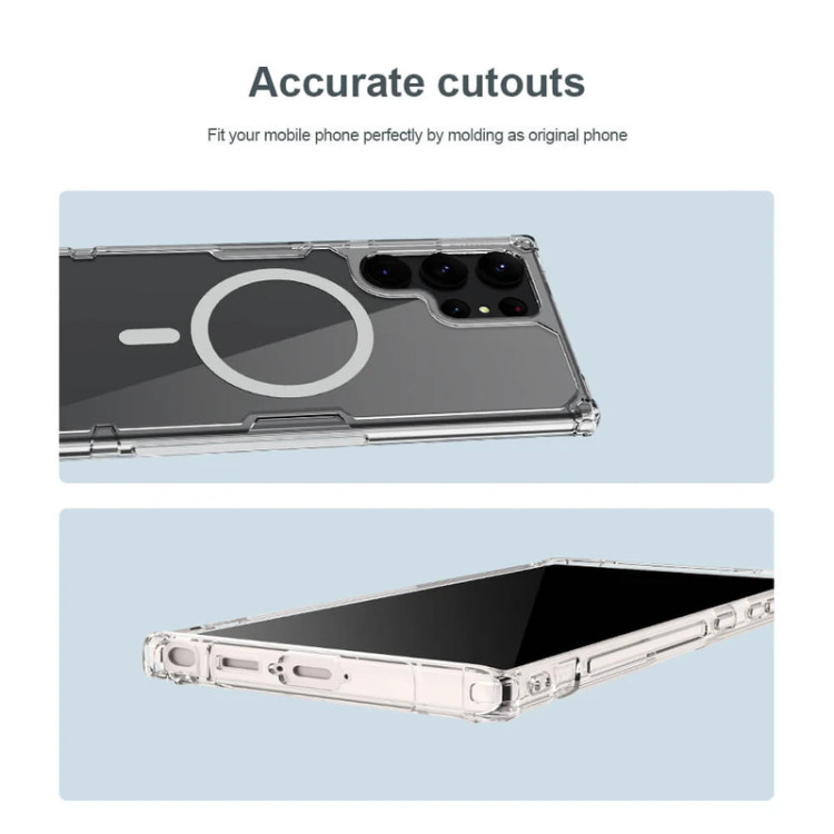 کاور نیلکین مدل Nature TPU Pro Magnetic مناسب برای گوشی موبایل سامسونگ Galaxy S23 Ultra (5G) 2023