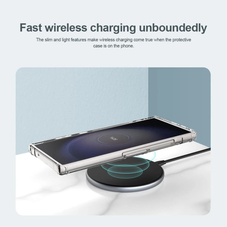 کاور نیلکین مدل Nature TPU Pro Magnetic مناسب برای گوشی موبایل سامسونگ Galaxy S23 Ultra (5G) 2023