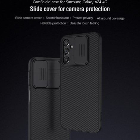 کاور نیلکین مدل CamShield مناسب برای گوشی موبایل سامسونگ 2023 (4G) Galaxy A24