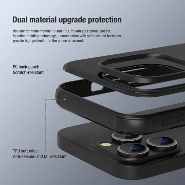 کاور نیلکین مدل Super Frosted Shield Pro مناسب برای گوشی موبایل اپل iPhone 14 Pro Max