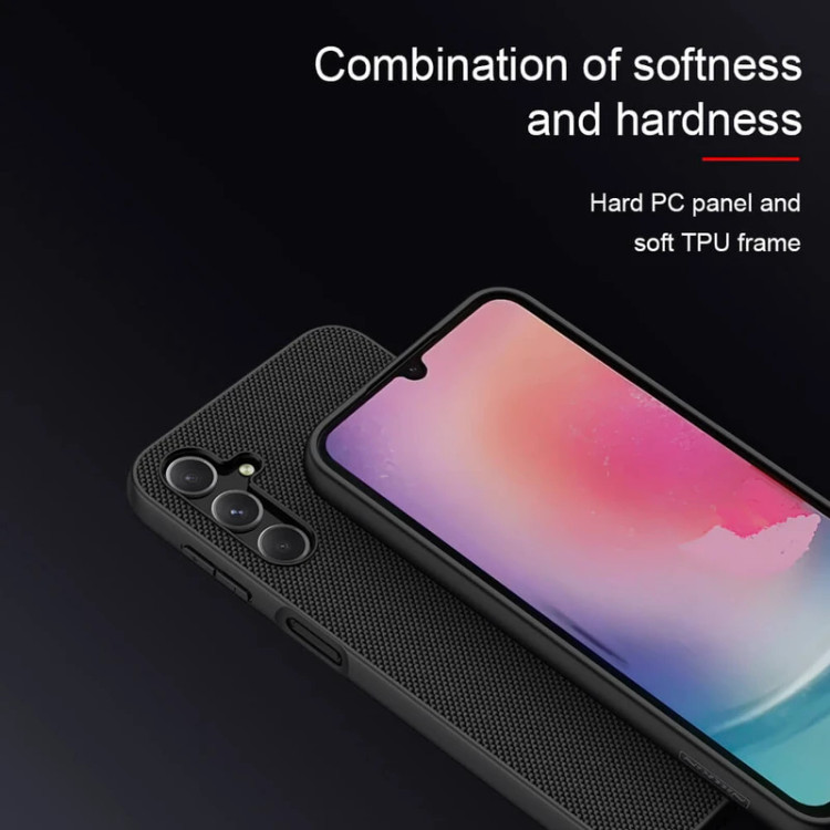 کاور نیلکین مدل Textured مناسب برای گوشی موبایل سامسونگ Galaxy A24 4G