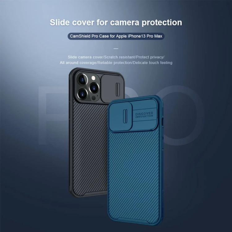 کاور نیلکین مدل CamShield pro مناسب برای گوشی موبایل اپل Iphone 13 Pro