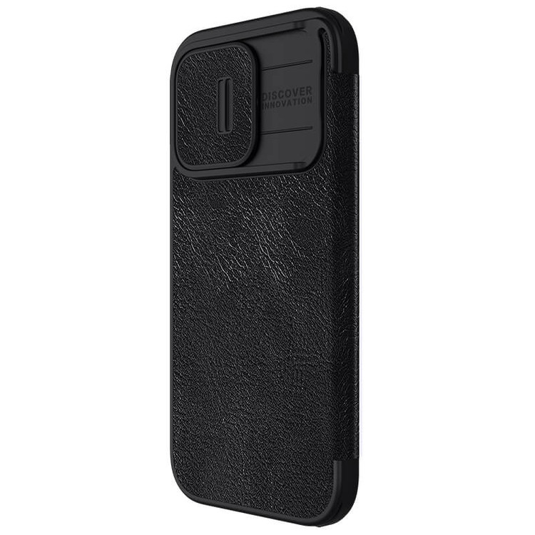 کاور نیلکین مدل QIN PRO LEATHER مناسب برای گوشی موبایل اپل Iphone 15 Pro