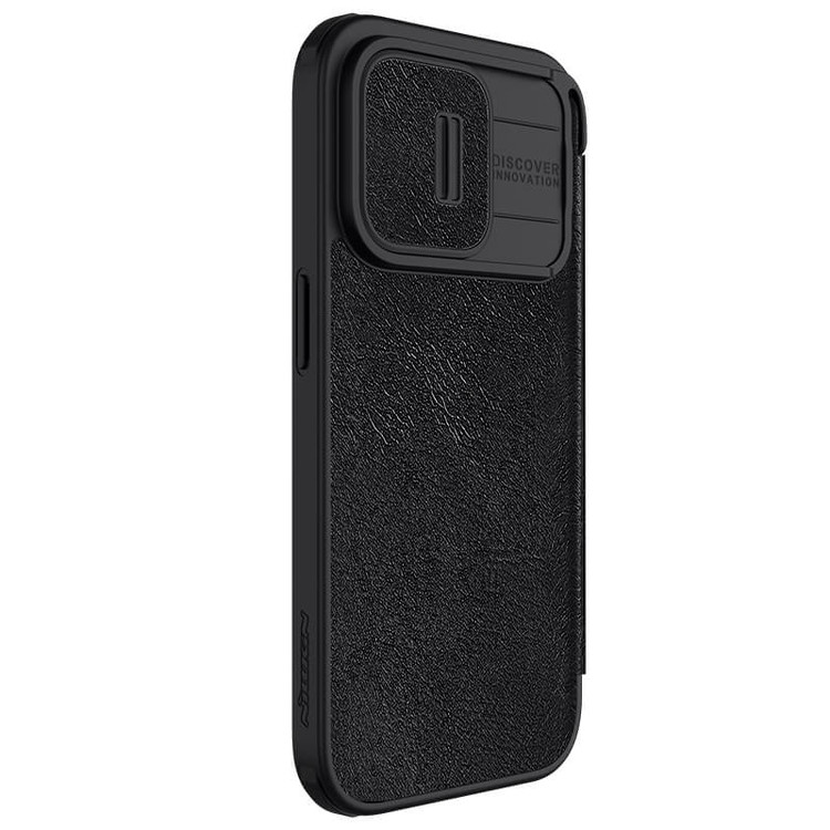 کاور نیلکین مدل QIN PRO LEATHER مناسب برای گوشی موبایل اپل Iphone 15 Pro