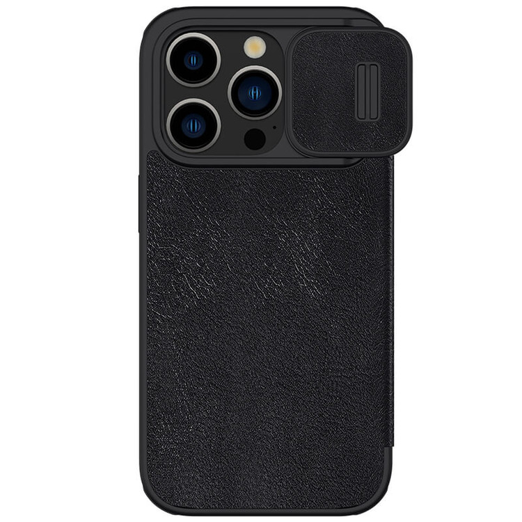 کاور نیلکین مدل QIN PRO LEATHER مناسب برای گوشی موبایل اپل Iphone 15 Pro