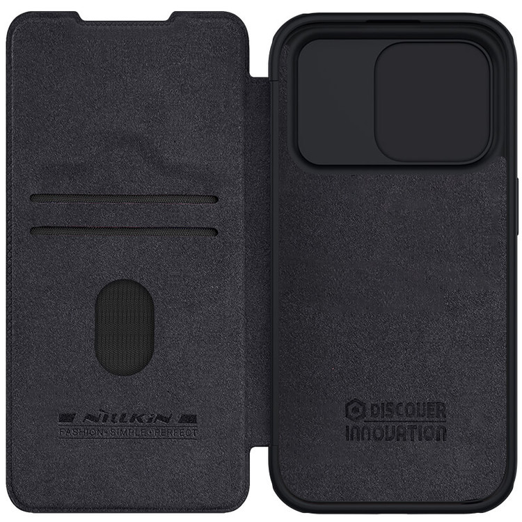 کاور نیلکین مدل QIN PRO LEATHER مناسب برای گوشی موبایل اپل Iphone 15 Pro