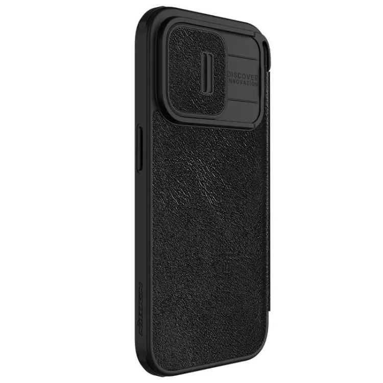 کاور نیلکین مدل QIN PRO LEATHER مناسب برای گوشی موبایل اپل Iphone 15 Pro Max
