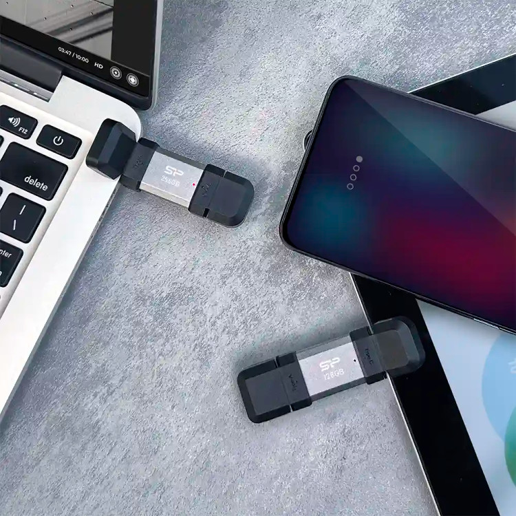 فلش مموری USB3.2 سیلیکون پاور مدل Mobile C51 ظرفیت 128 گیگابایت