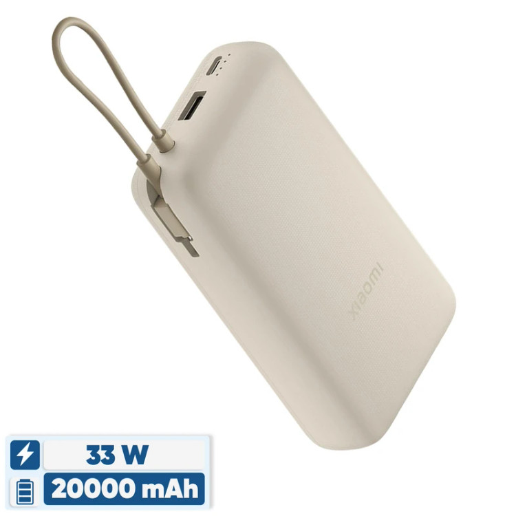 پاوربانک 33w شیائومی (های کپی) مدل PB2030MI ظرفیت 20000 میلی آمپر ساعت (پک چین)