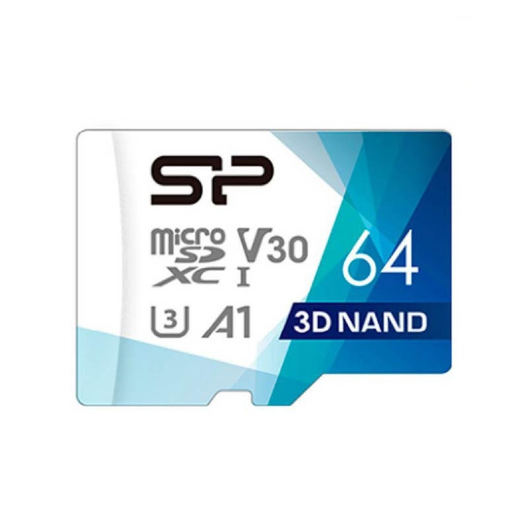 کارت حافظه microSDXC سیلیکون پاور مدل Superior Pro کلاس 10 استاندارد UHS-I U3 سرعت 100MBps ظرفیت64گیگابایت به همراه آداپتور SD